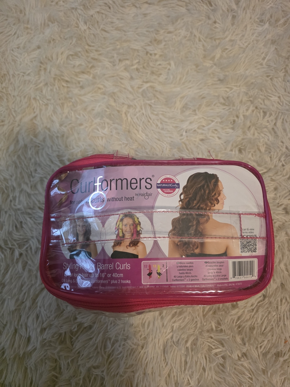 Curformers Pink Styling Barrel Curls Hair Set